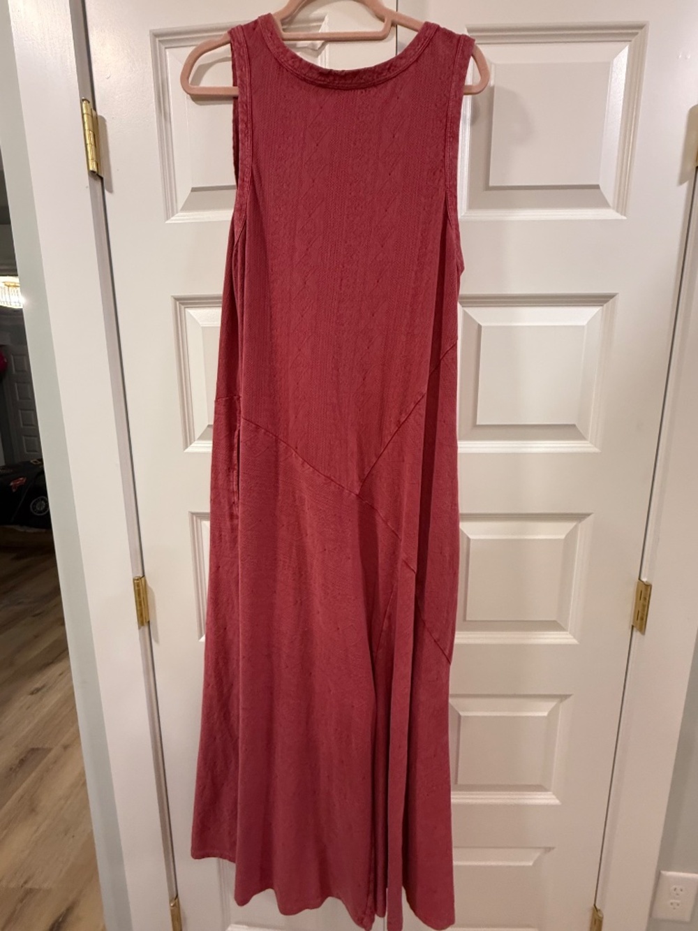 Soft Surroundings Bailey Cotton Maxi Dress Size Large in Pink - Picture 9 of 10